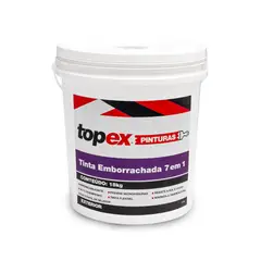 Topex - Tinta Emborrachada para Exterior 7 em 1  Branco 18kg