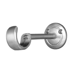 Couselo - Suporte Leão 28mm 7cm Com Parafuro e Roseta Aço Escovado