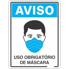 Foxmix - Adesivo de Sinalização Uso de Máscara 20X25