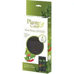Plante e Cuide - Horta Vertical em Feltro 4 Nichos