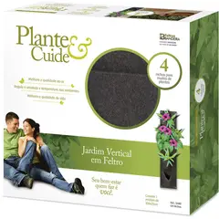 Plante e Cuide - Jardim Vertical em Feltro 4 Nichos