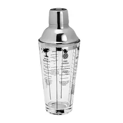 Lyor - Coqueteleira Vidro e Aço Inox Coimbra 420Ml