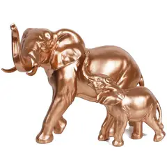 Just Home Collection - Figura Elefante Mamãe e Bebe 22cm