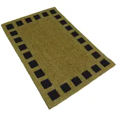 Apaeb Sisal - Capacho Sisal 40x60cm Pintado Basic 05 Preto