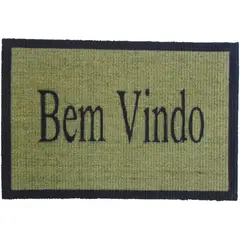 Apaeb Sisal - Capacho Sisal 40x60cm Bem Vindo Preto
