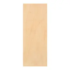 Alvorada - Folha de Porta Lisa Madeira Sarrafeada Pinus Natural 210x70x3,5cm Econômica