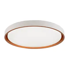 Hevvy - Plafon Redondo 24W 41cm Ly-8762M Branco e Dourado