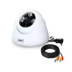 Vtv - Kit Câmera Bullet L12 1080P Full Hd - Ip65 Plástico com Cabo e Fonte