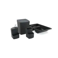 Utility - Kit Organize Sua Pia Full 4 Pcs Preto