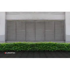 undefined - Piso Cimentício Rústico Antiderrapante Borda Reta 36 Quadros 30,7x30,7cm Preto