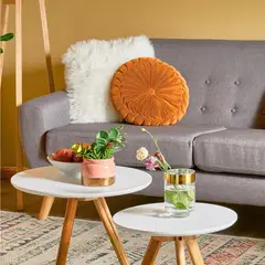 undefined - Porta Vela Vidro Borda Dourada 14cm Just Home Collection