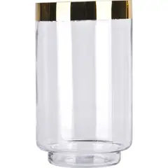 undefined - Porta Vela Vidro Borda 23cm Just Home Collection