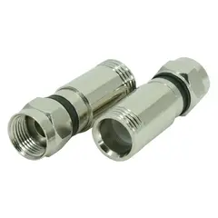 undefined - Conector F Compressao Rg 6 com 4 Peças