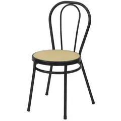 Just Home Collection - Cadeira Metal Nat, Preto