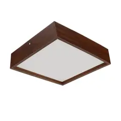 Adrilustres - Plafon Wood Quadrado 30cm 2x E27 Malaga