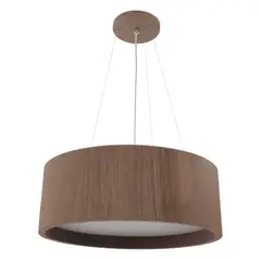 Adrilustres - Pendente Wood Redondo 40cm 4x E27 Imbuia