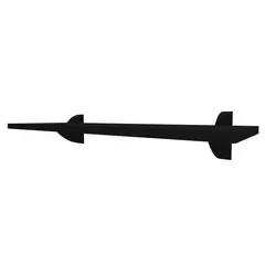 Multivisão - Prateleira de Madeira MDP Preta Com Suporte Tucano 60x25x1,5cm