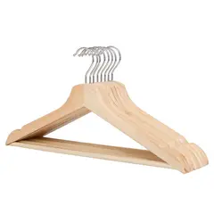 Just Home Collection - Conjunto de 15 Peças Cabides Natural