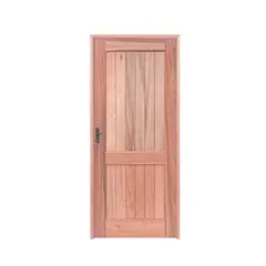 Esel - Porta Montada de Giro Madeira Macica Eucalipto Natural Direita 213x74,5x12cm Mexicana