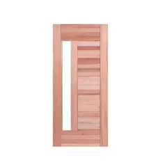 Esel - Folha de Porta Madeira Macica Eucalipto Natural 210x82x3,1cm BBR-Visor