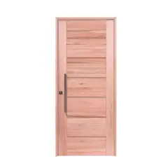 Esel - Porta Montada Pivotante Madeira Macica Eucalipto Natural Direita 214x107x14cm BBB-R