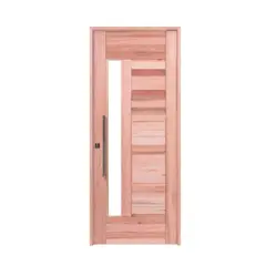 Esel - Porta Montada Pivotante Madeira Macica Eucalipto Natural Direita 214x107x14cm BBR-Visor