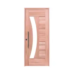 Esel - Porta Montada Pivotante Madeira Macica Eucalipto Natural Esquerda 214x117x14cm BBR-Visor