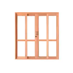 Esel - Porta de Correr Madeira Eucalipto Natural 4 Folhas Móveis 216x200x12cm Gold