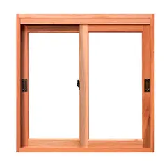 Esel - Janela de Correr Madeira Eucalipto Natural 2 Folhas Móveis 120x150x12cm Gold