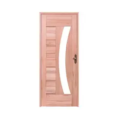 Esel - Porta Montada de Giro Madeira Macica Eucalipto Natural Esquerda 213x84,5x12cm BBR-Visor