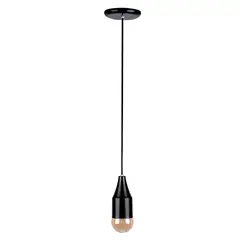 ARS Iluminação - Pendente B/1 Calegari Aluminio Preto