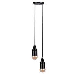 ARS Iluminação - Pendente B/2 Calegari Aluminio Preto