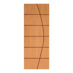 Alvorada - Folha de Porta Madeira Sarrafeada Curupixa Natural 210x82x3,5cm VR-102