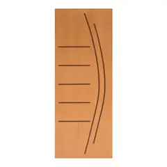 Alvorada - Folha de Porta Madeira Sarrafeada Curupixa Natural 210x82x3,5cm VR-120
