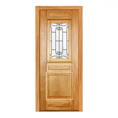 Mapaf - Porta Montada de Giro Madeira Macica Tauari Natural Direita 213,2x99x14cm Alteza Carpentry