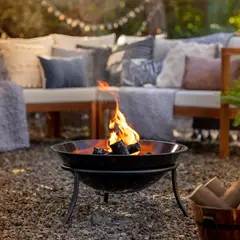 Just Home Collection - Braseiro Circular com Suporte 60cm Aço