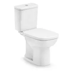 Roca - Kit Vaso Sanitário com Caixa Acoplada e Assento Branco Duplo Acionamento 3/6L Saída Vertical Square