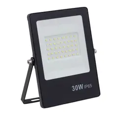 Gaya - Refletor Slin Preto 6500K 30W Biv IP65