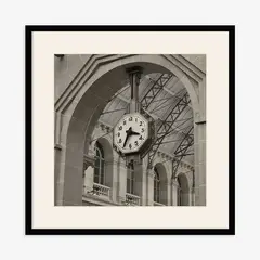 Artimage - Quadro com Vidro Cidades Relógio 35x35cm