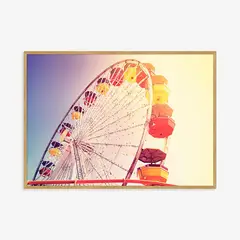 Artimage - Quadro com Vidro Praia Roda Gigante 50x70cm