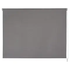 Just Home Collection - Cortina Rolo Blackout Texturizada Cinza