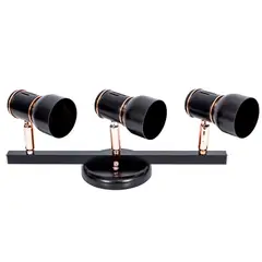 Dital - Trilho New Pint 3 Lâmpadas 18x13x41cm E27 Alumínio Preto e Cobre