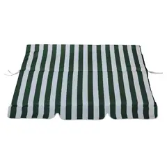 Just Home Collection - Lonas de Reposição Encosto e Toldo para Banco de Balanço Verde e Branco