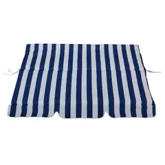 Just Home Collection - Lonas de Reposição Encosto e Toldo para Banco de Balanço Azul e Branco