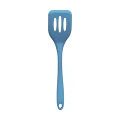 Oikos - Espátula Vazada de Silicone Duplo Azul