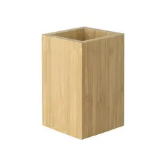Just Home Collection - Porta Objetos de Banheiro em Bambu Woody Natural