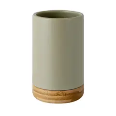 Just Home Collection - Porta Objetos Banheiro Resina Doble Bambu Cinza