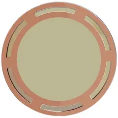 Reduna - Espelho Mandala Red Filete 40cm Rose