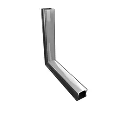 Luminatti - Conector Parede Perfil Sobr Fino Preto