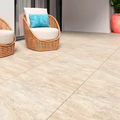 Bellacer - Piso Cerâmico Rústico RU 875002 75,5x75,5cm Stone Bege Caixa 2,28 m²